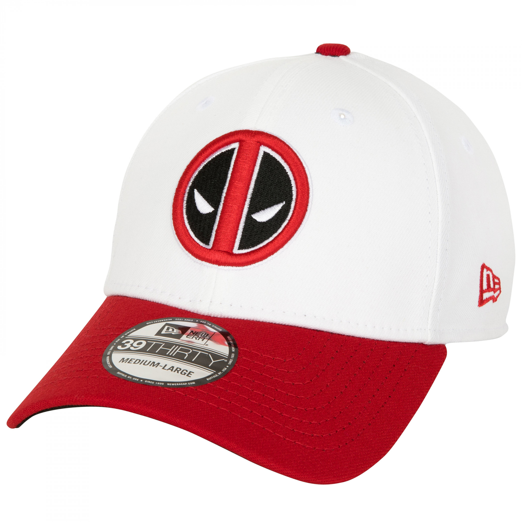 Deadpool Logo Home Colors New Era 39Thirty Fitted Hat